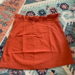Top Hem Ruffle Mini Skirt
